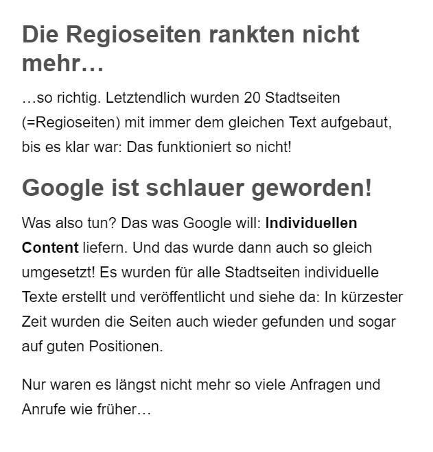 Google lokale Seiten Erstellung aus  Loosdorf