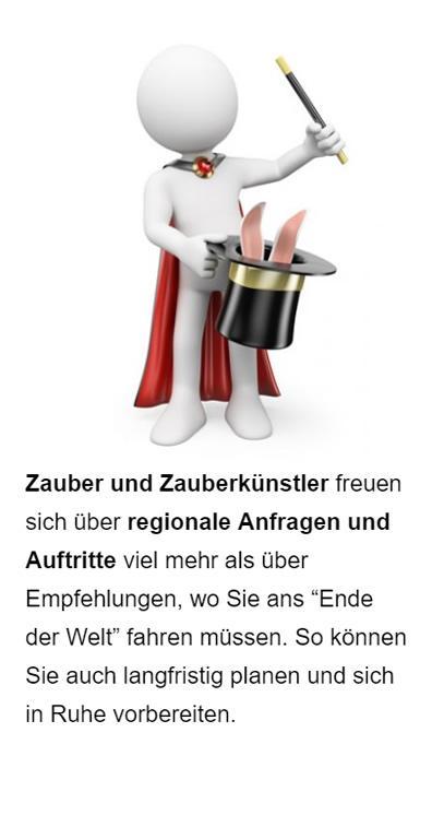 Zauberer Werbung in  Schwarzenbach